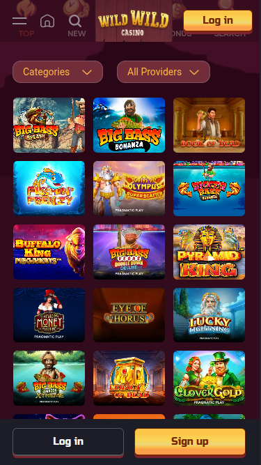 Jeux mobiles de Wild Wild Casino