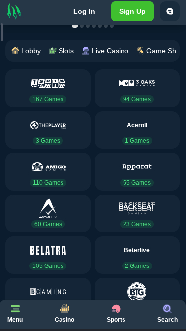 Wild.io Casino Game Developers Mobile