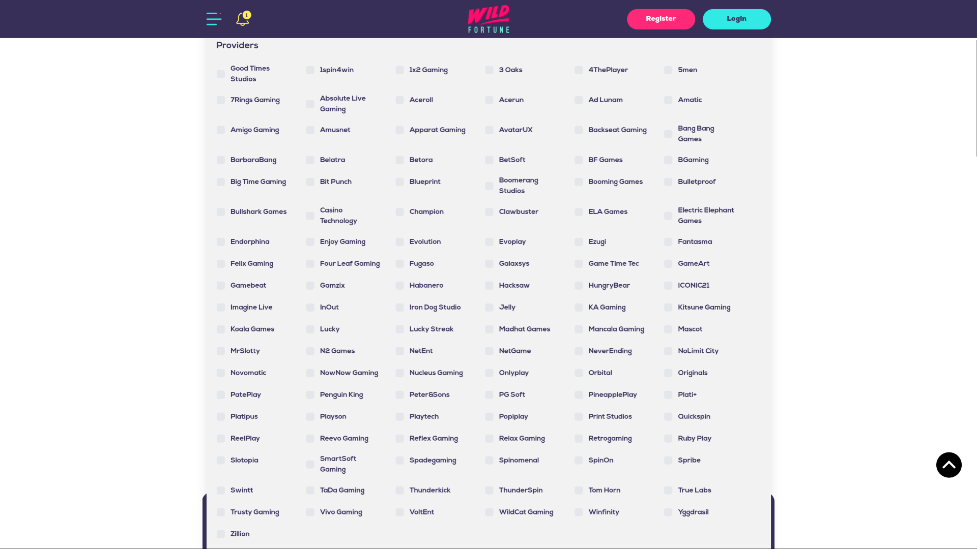 Wildfortune Casino Desktop Game Developers