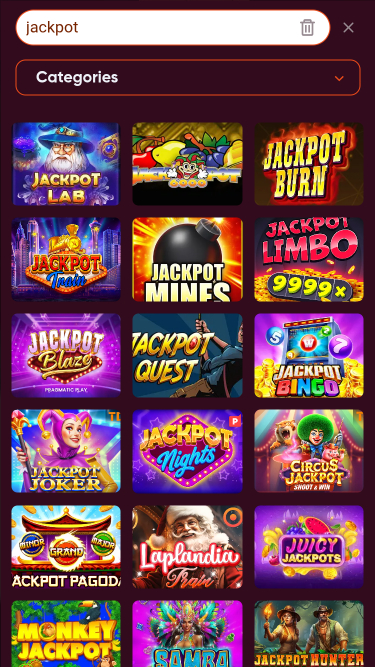 Jackpot mobile del casinò Wild Wild