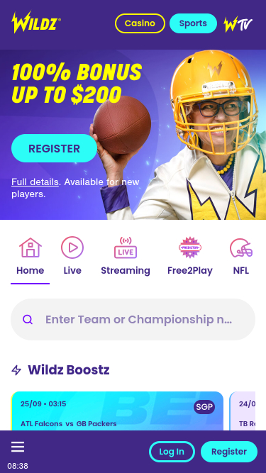 Wildz Casino Mobile Sports