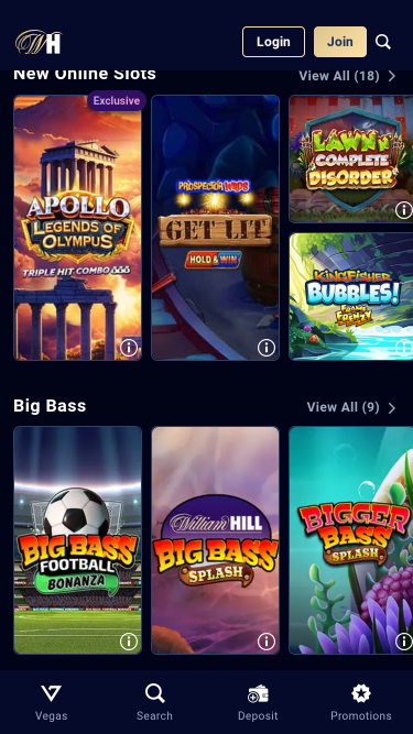 William Hill Casino Mobile Games