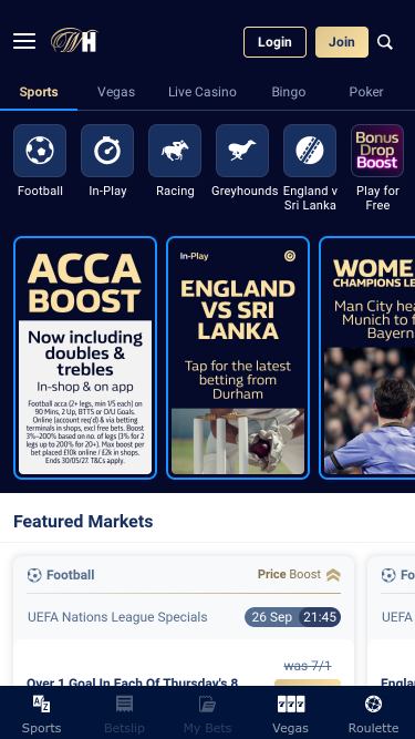 William Hill Casino Mobile Sports