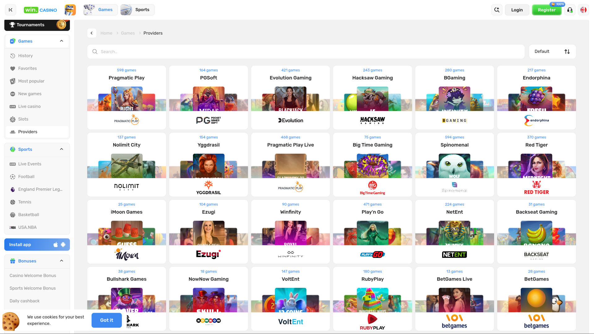 Win Casino Desktop Game Developers
