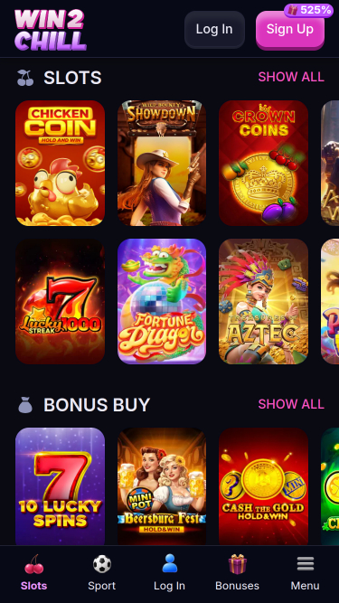 Giochi per dispositivi mobili del casinò Win2chill