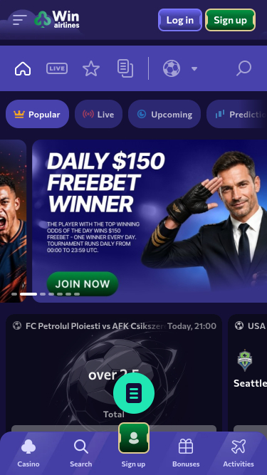 Winairlines Casino Mobile Sports