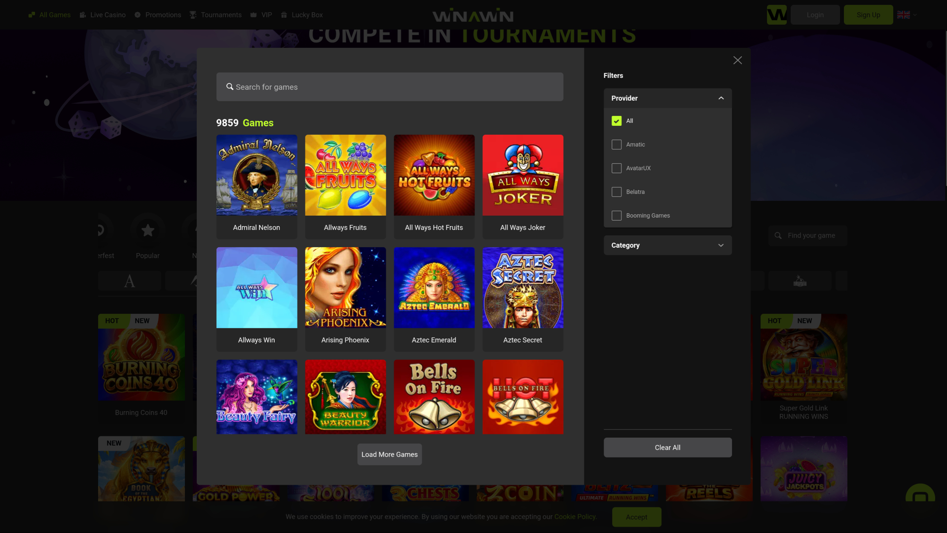 Winawinカジノデスクトップゲーム開発者