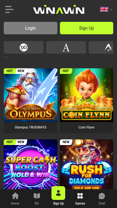 Winawin Casino Mobile Games