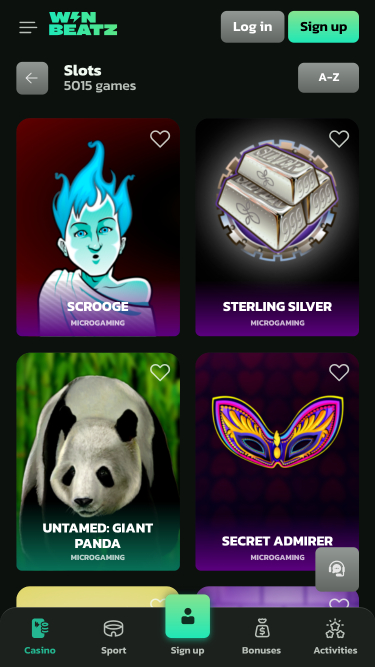 Jeux de casino WinBeatz