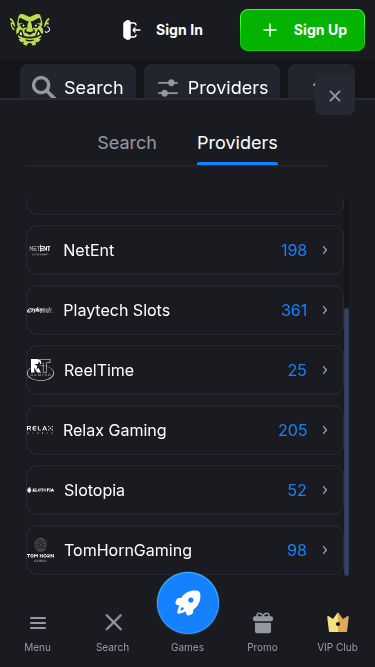 Desarrolladores de juegos móviles de WinCraft Casino
