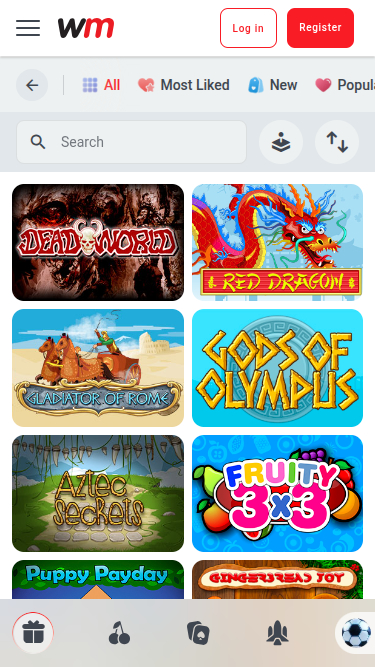 Jeux mobiles de WinMasters Casino