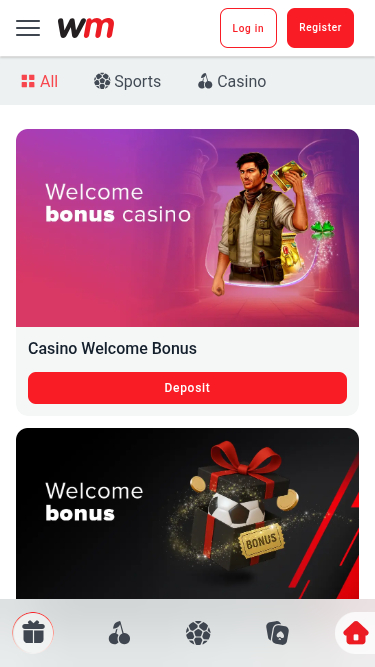 Promotions mobiles de WinMasters Casino