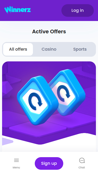Promotions mobiles de Winnerz Casino