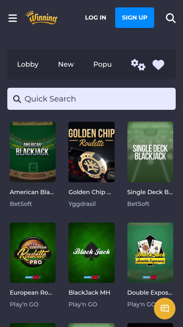 Gewinnende mobile Casino-Tischspiele