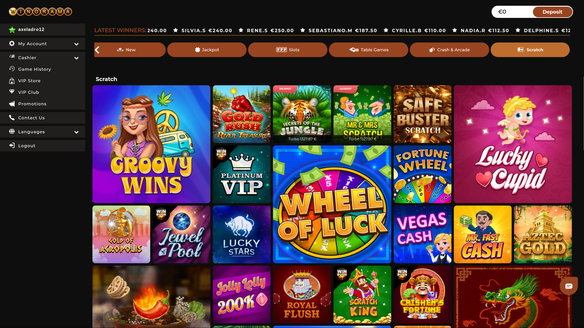 Winorama Casino Bureau Scratch