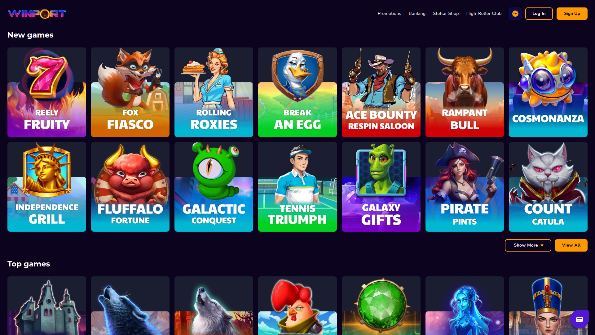 WinPort Casino Desktop-Spiele