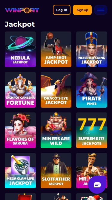 WinPort Casino mobiler Jackpot
