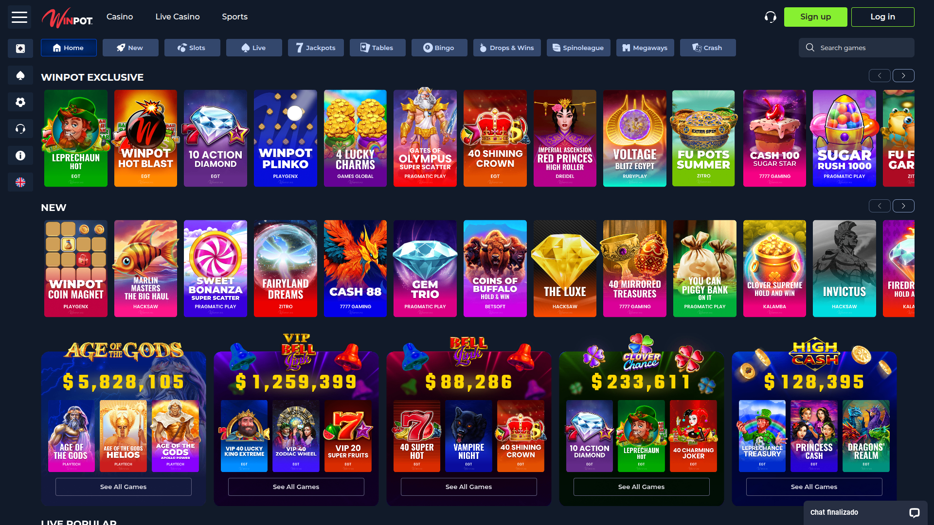 WinPot Desktop-Spiele