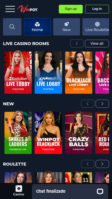 WinPot Mobile Live-Dealer