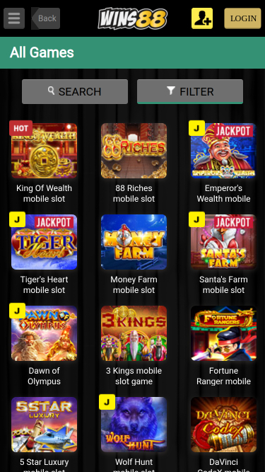 Jeux de tours gratuits mobiles du casino Wins88