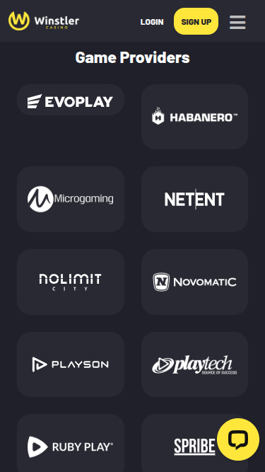 Développeurs de jeux mobiles de Winstler Casino