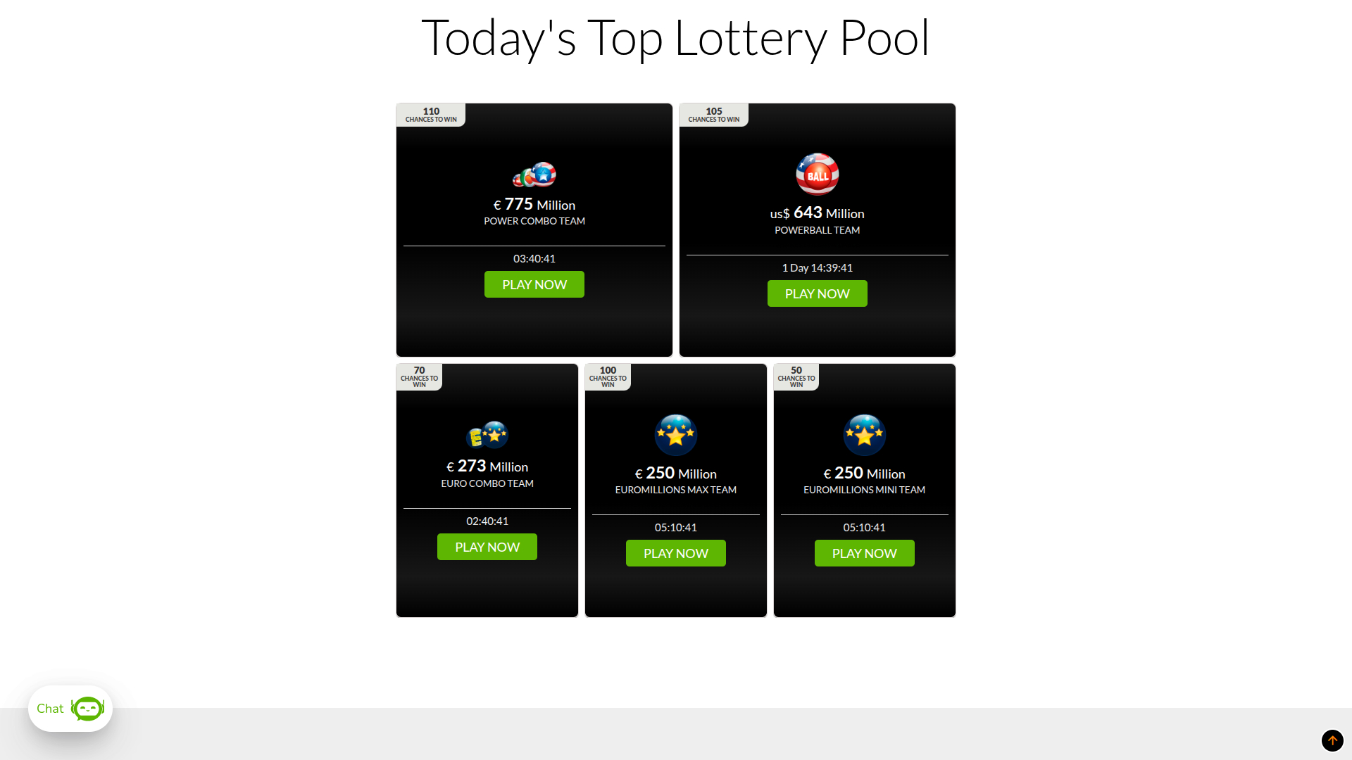 Lotterie desktop di WinTrillions Casino