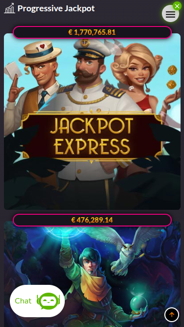 Jackpot mobile di WinTrillions Casino