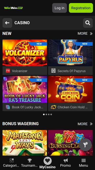 Мобильные игры казино WinWin