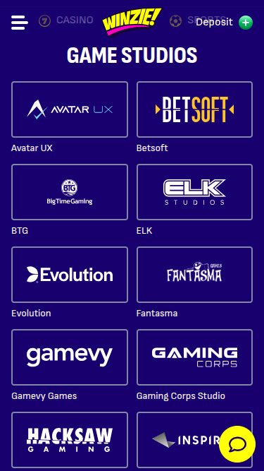 Sviluppatori di giochi mobile di Winzie