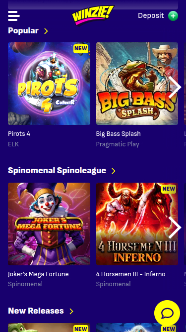 Giochi mobile di Winzie