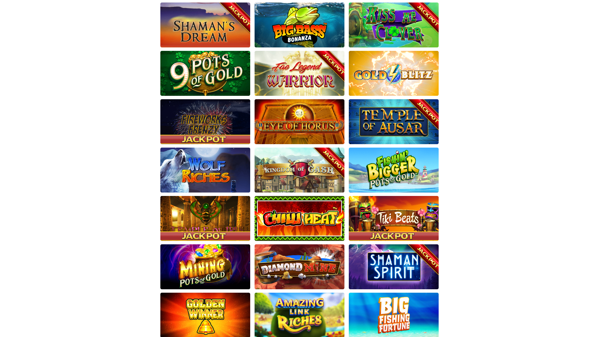 Juegos de escritorio de Winzino Casino