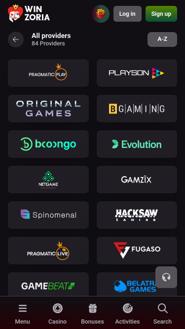 Разработчики игр для казино Winzoria