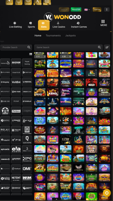 Développeurs de jeux mobiles de Wonodd Casino