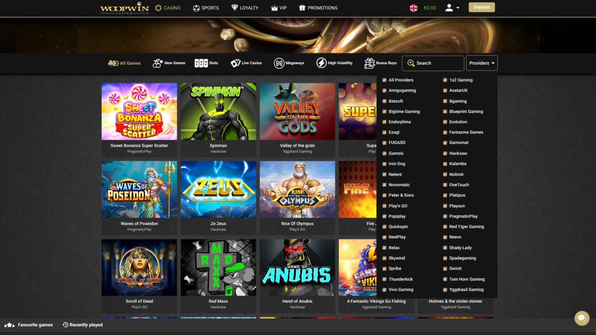 Woopwin Casino Desktop-Spielentwickler