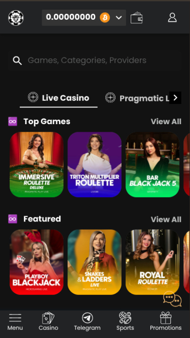 Croupier en direct mobile de WSM Casino