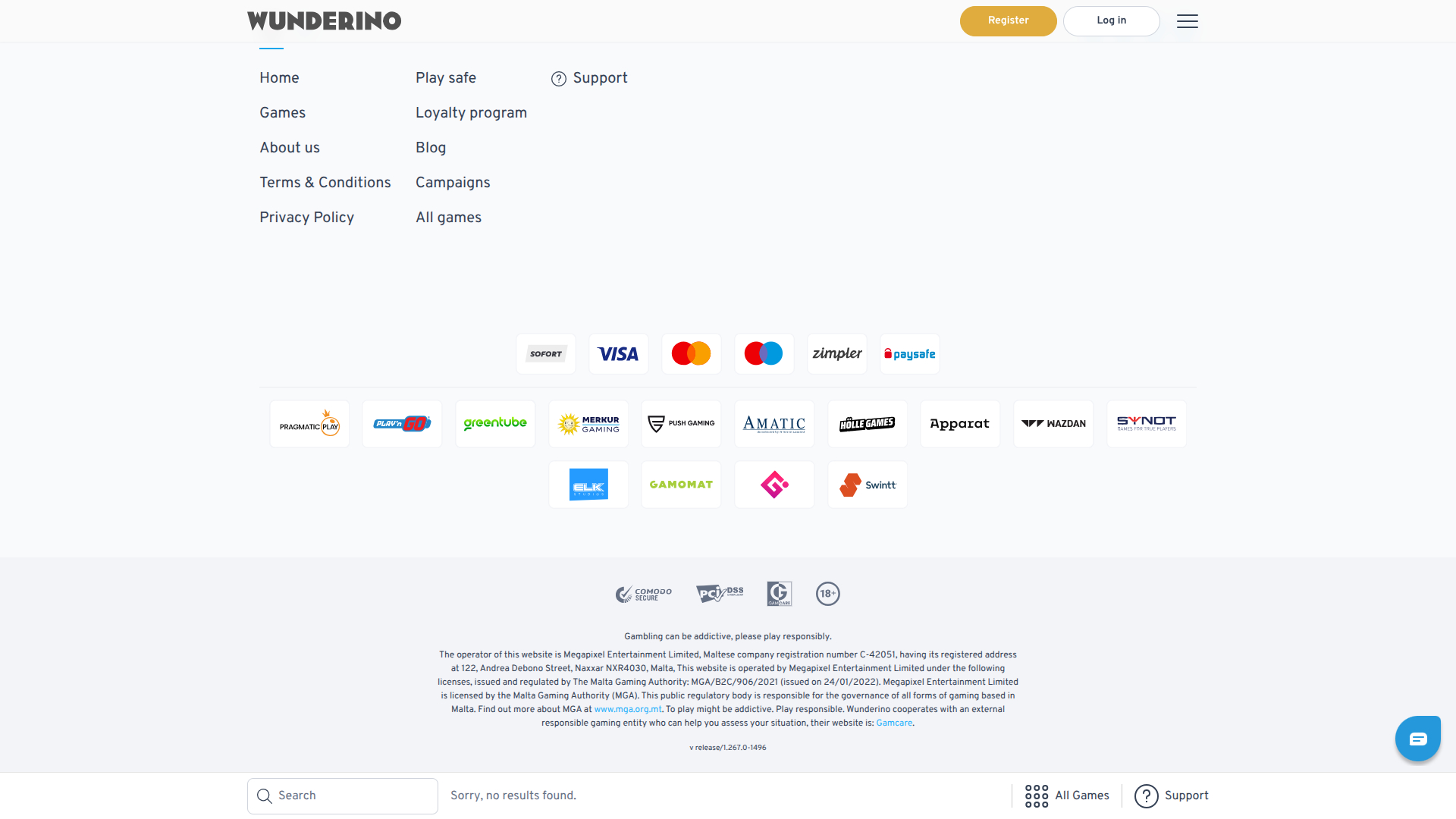 Desarrolladores de juegos de escritorio de Wunderino Casino