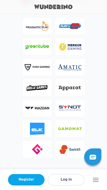 Desarrolladores de juegos móviles de Wunderino Casino