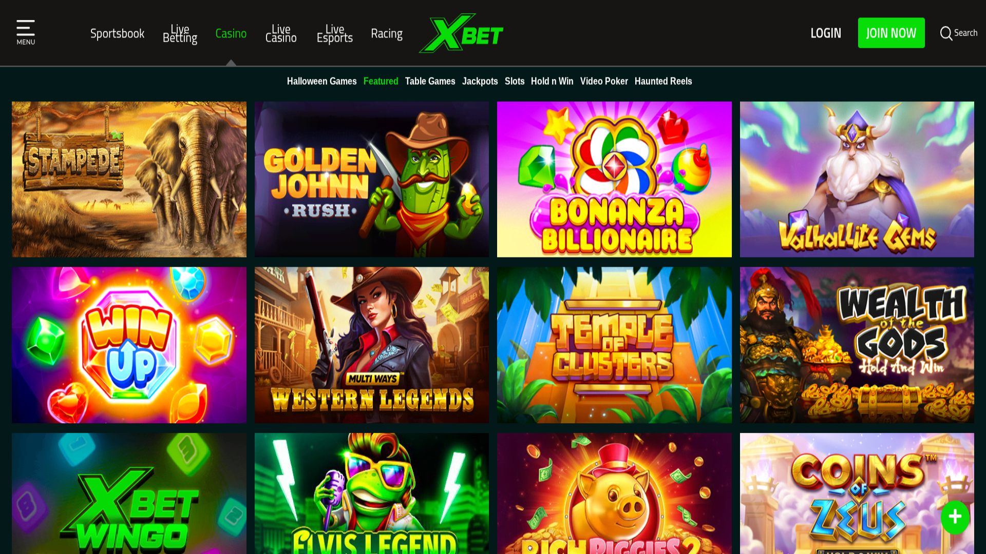 Jeux de casino Xbet sur ordinateur