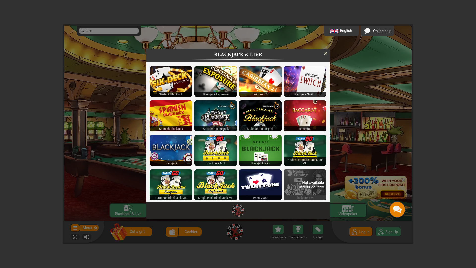 Live-дилер Xcasino для ПК