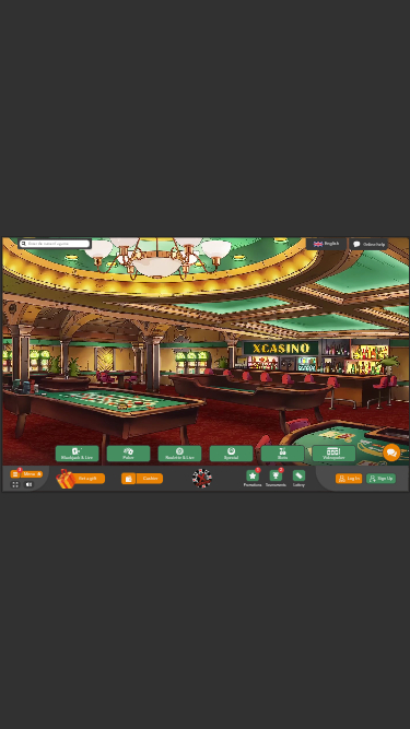 Мобильная домашняя страница Xcasino