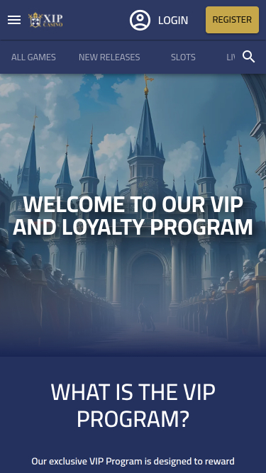 XIP Casino VIP Móvil