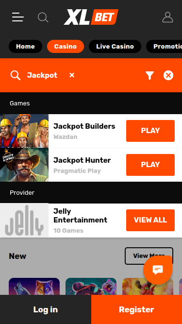 Jackpot mobile de XLBet