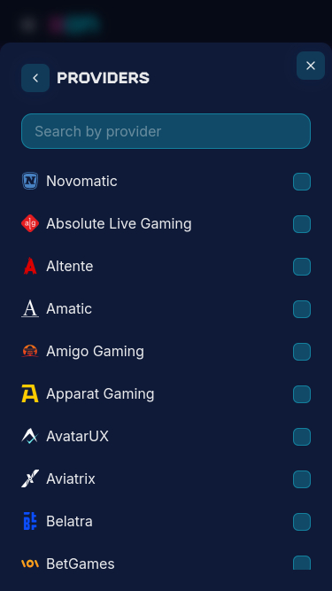 Desarrolladores de juegos móviles de Xonbet Casino