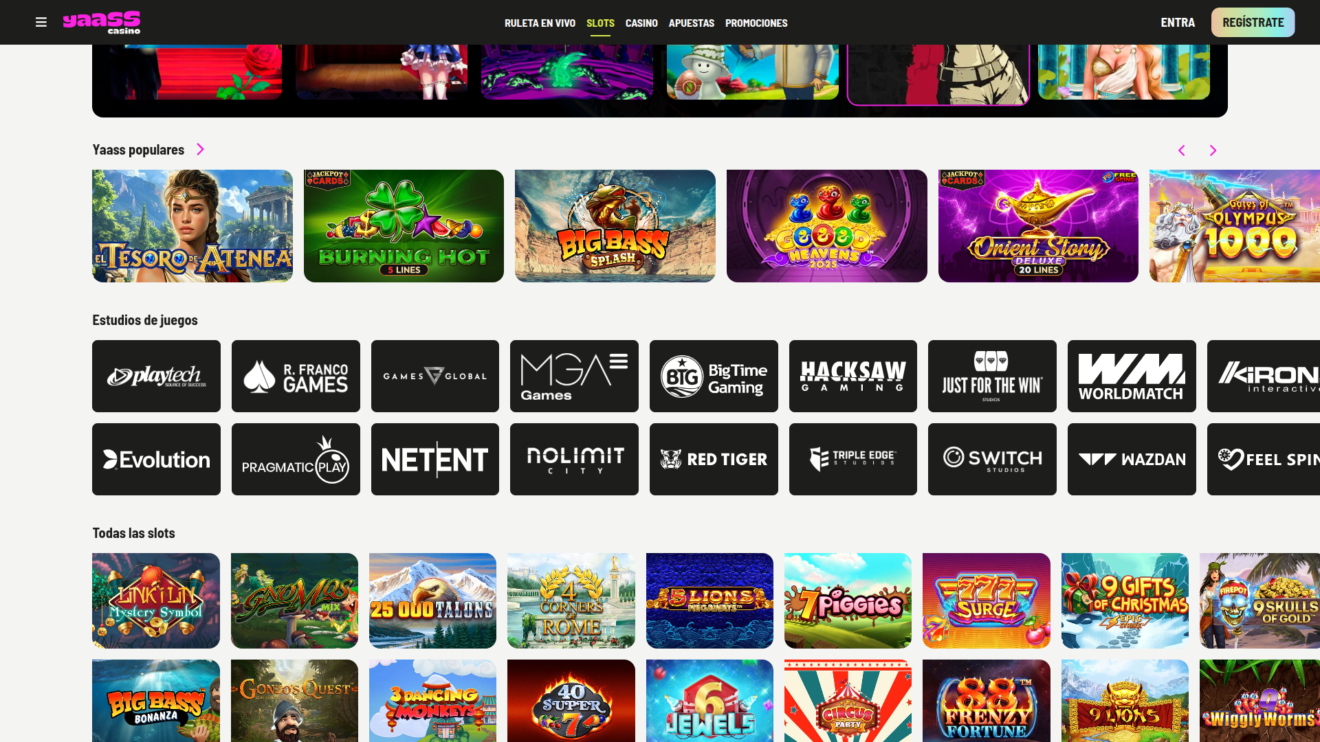 Sviluppatori di giochi desktop di Yaass Casino
