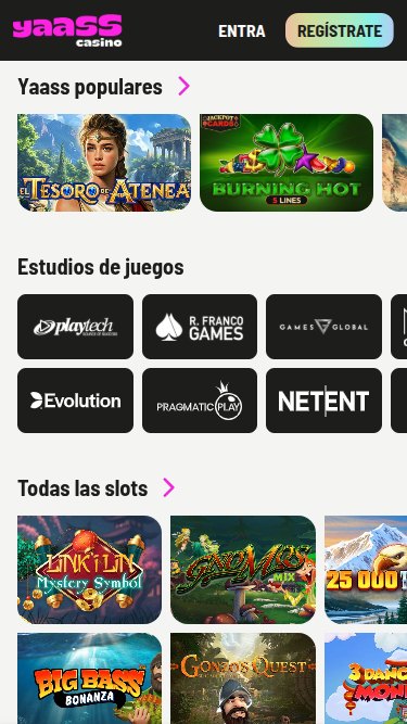 Sviluppatori di giochi mobile di Yaass Casino