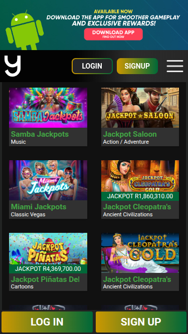 Bote móvil de Yebo Casino