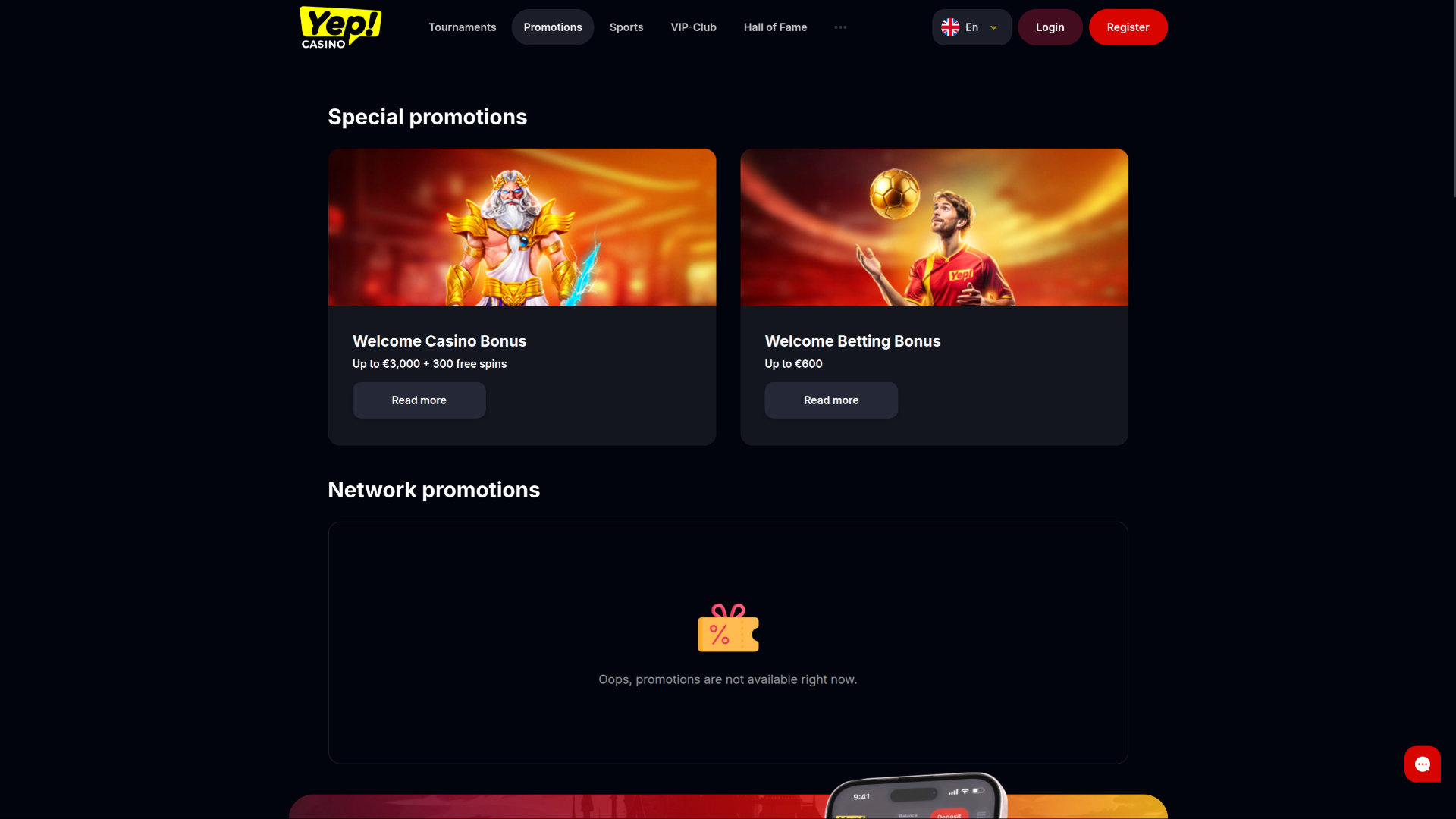 Yep Casino Promotions