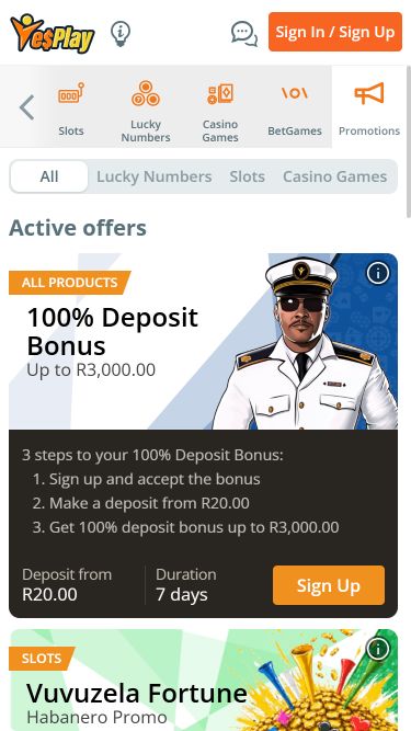 YesPlay Casino Mobile Promotions