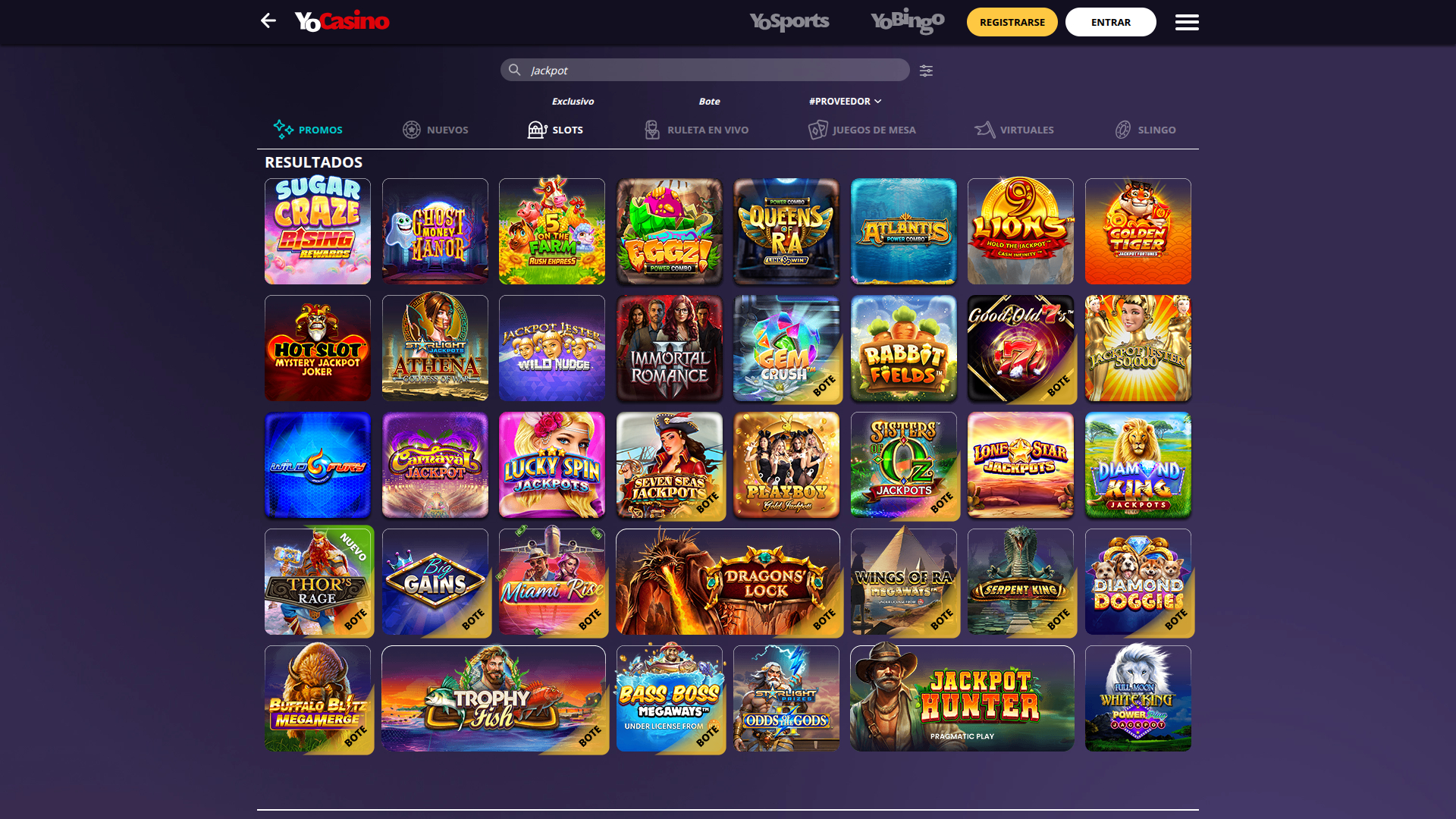 Bote de escritorio de Yo Casino