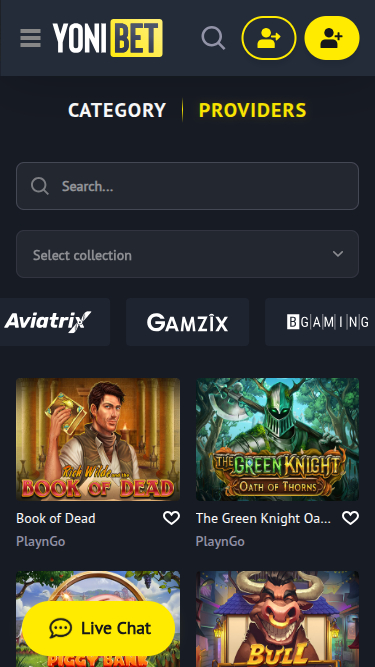 Разработчики мобильных игр YoniBet Casino